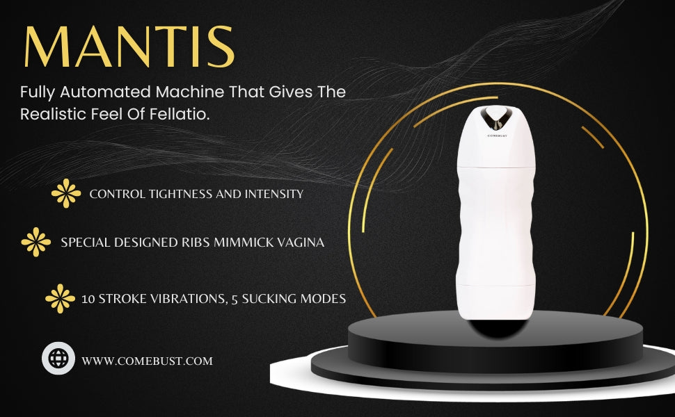 MANTIS 100% Silicone Masturbation Cup 10 Powerful Modes for Men