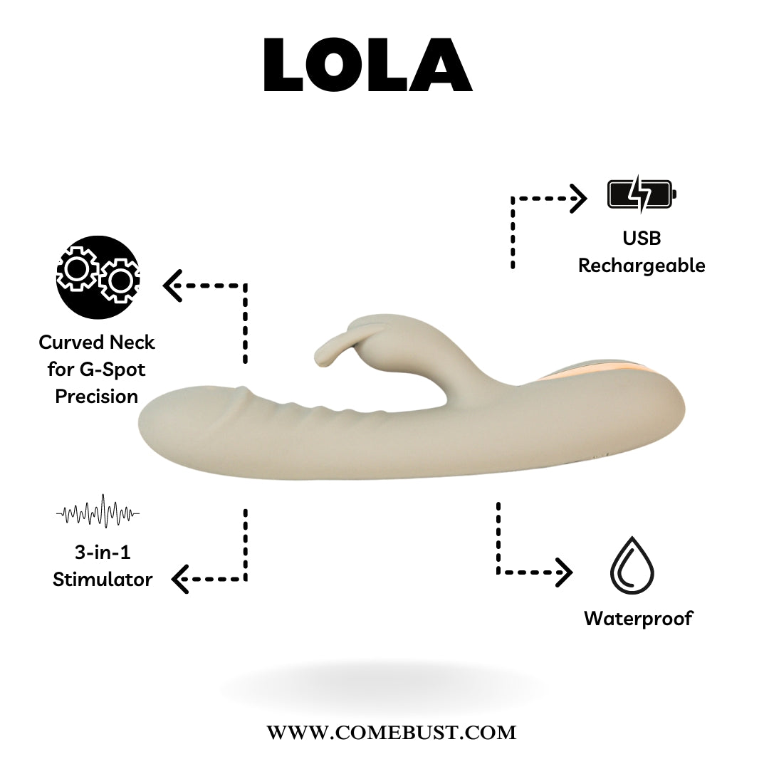 LOLA 10-Speed Double Vibration 3-speed Swing Rabbit Vibe for Women