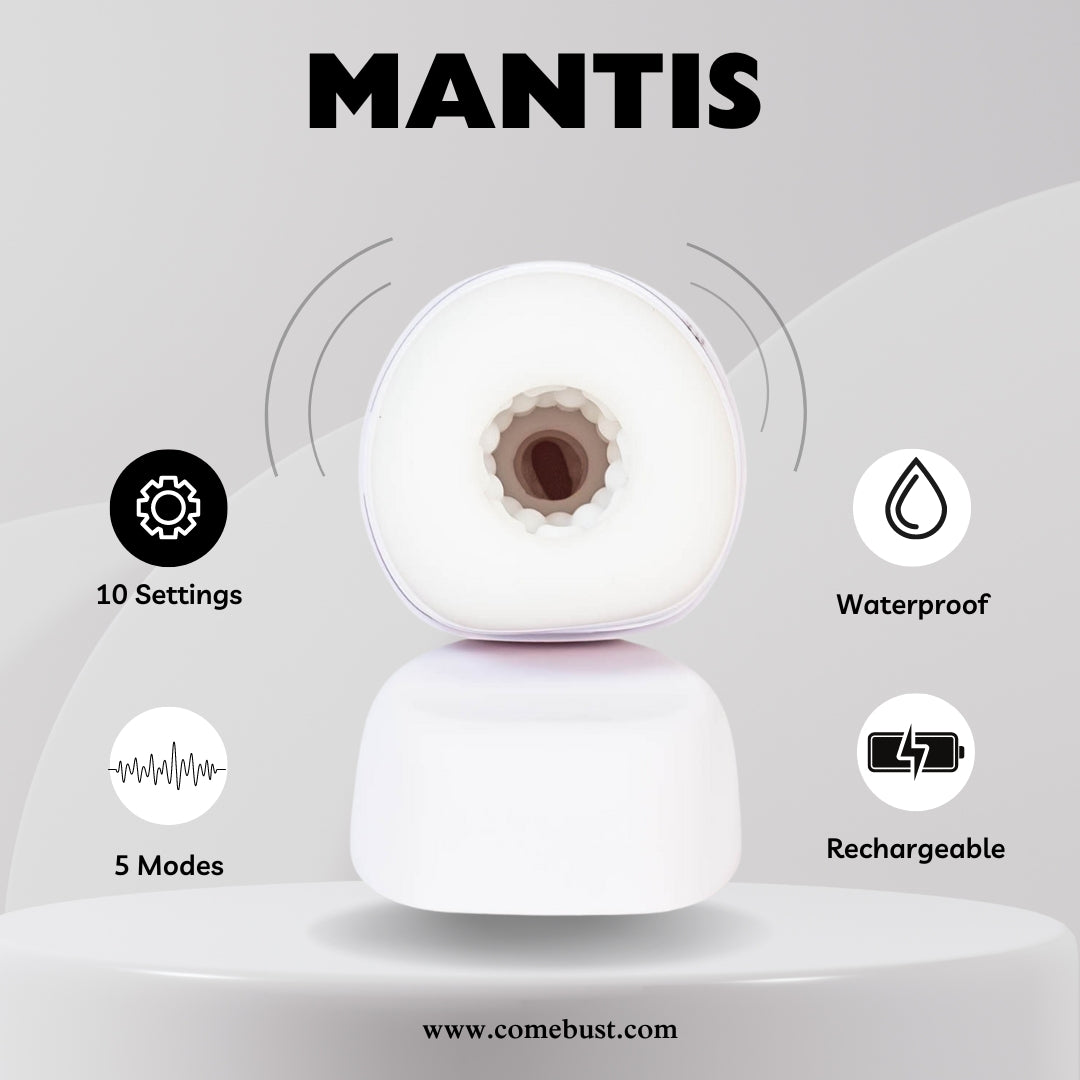 MANTIS 100% Silicone Masturbation Cup 10 Powerful Modes for Men