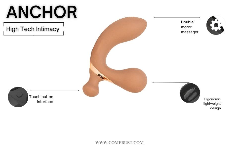 ANCHOR Powerful Prostate Massager For Men Quiet Waterproof and Rechargeable