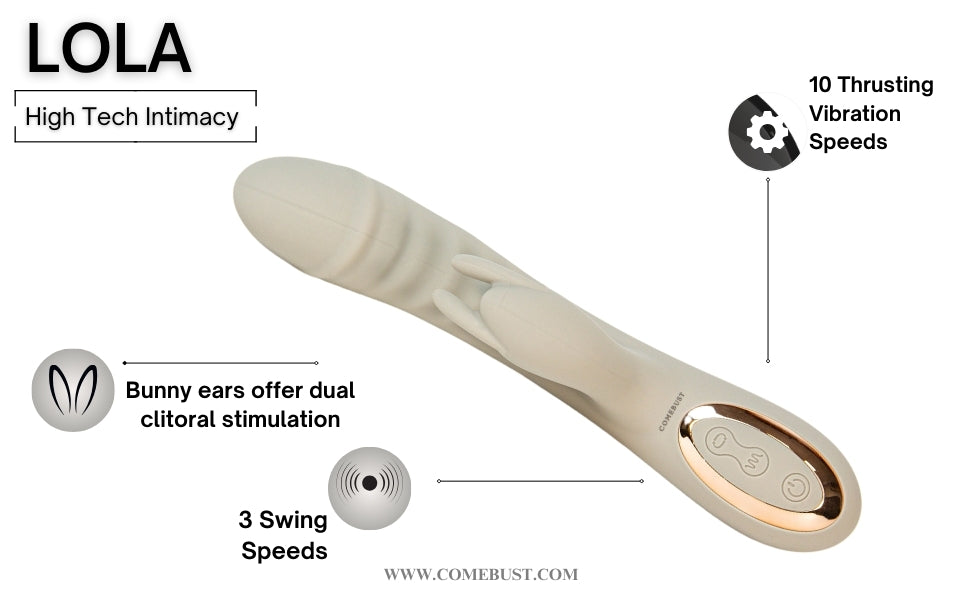 LOLA 10-Speed Double Vibration 3-speed Swing Rabbit Vibe for Women