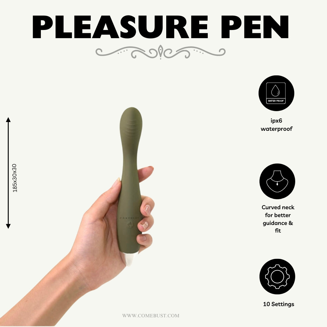 PLEASURE PEN Dual G-Spot Vibrator 7-Speed Stimulator for Women