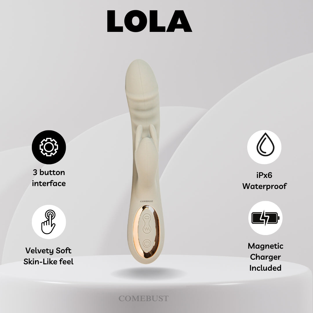 LOLA 10-Speed Double Vibration 3-speed Swing Rabbit Vibe for Women